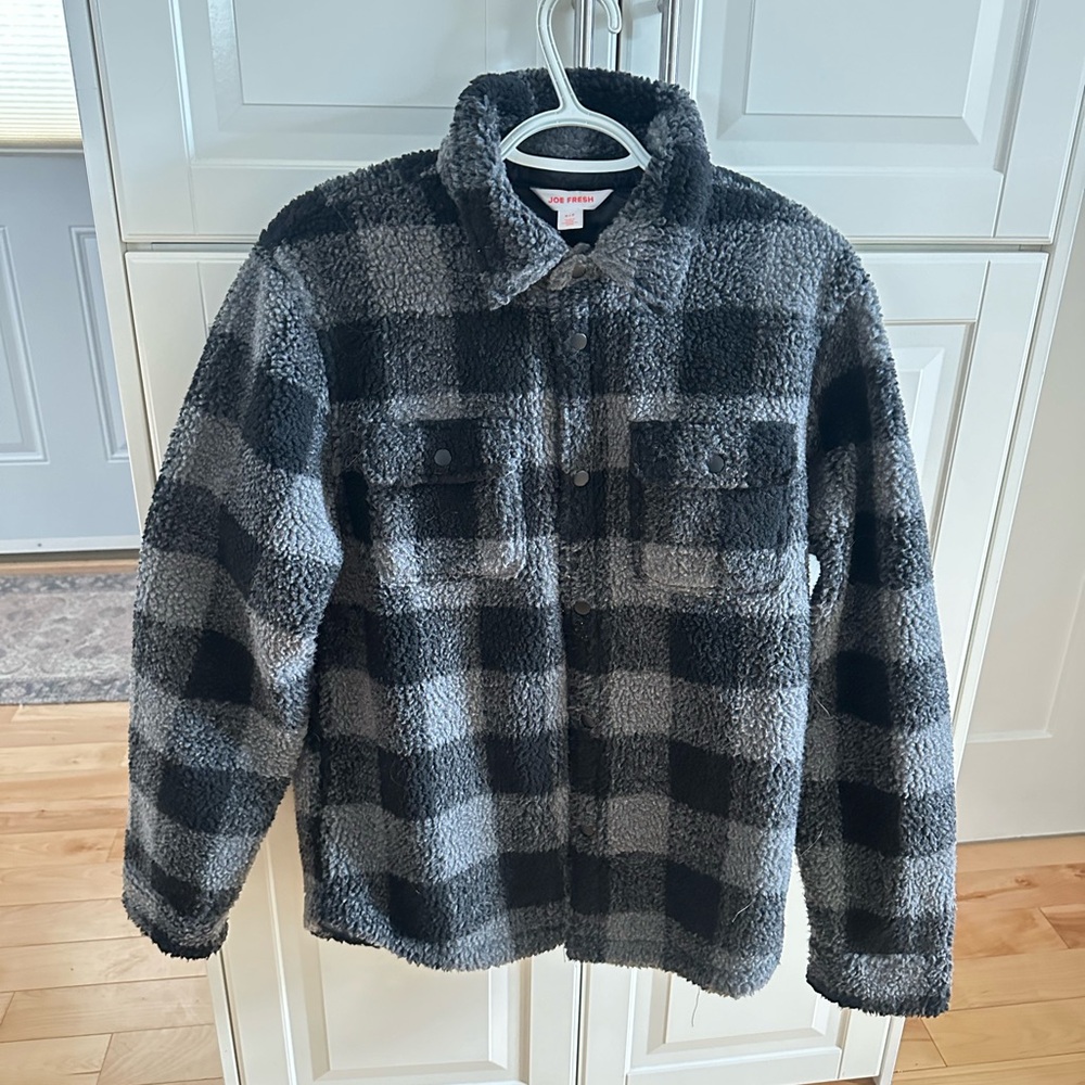 Plaid Sherpa shacket size S women’s.